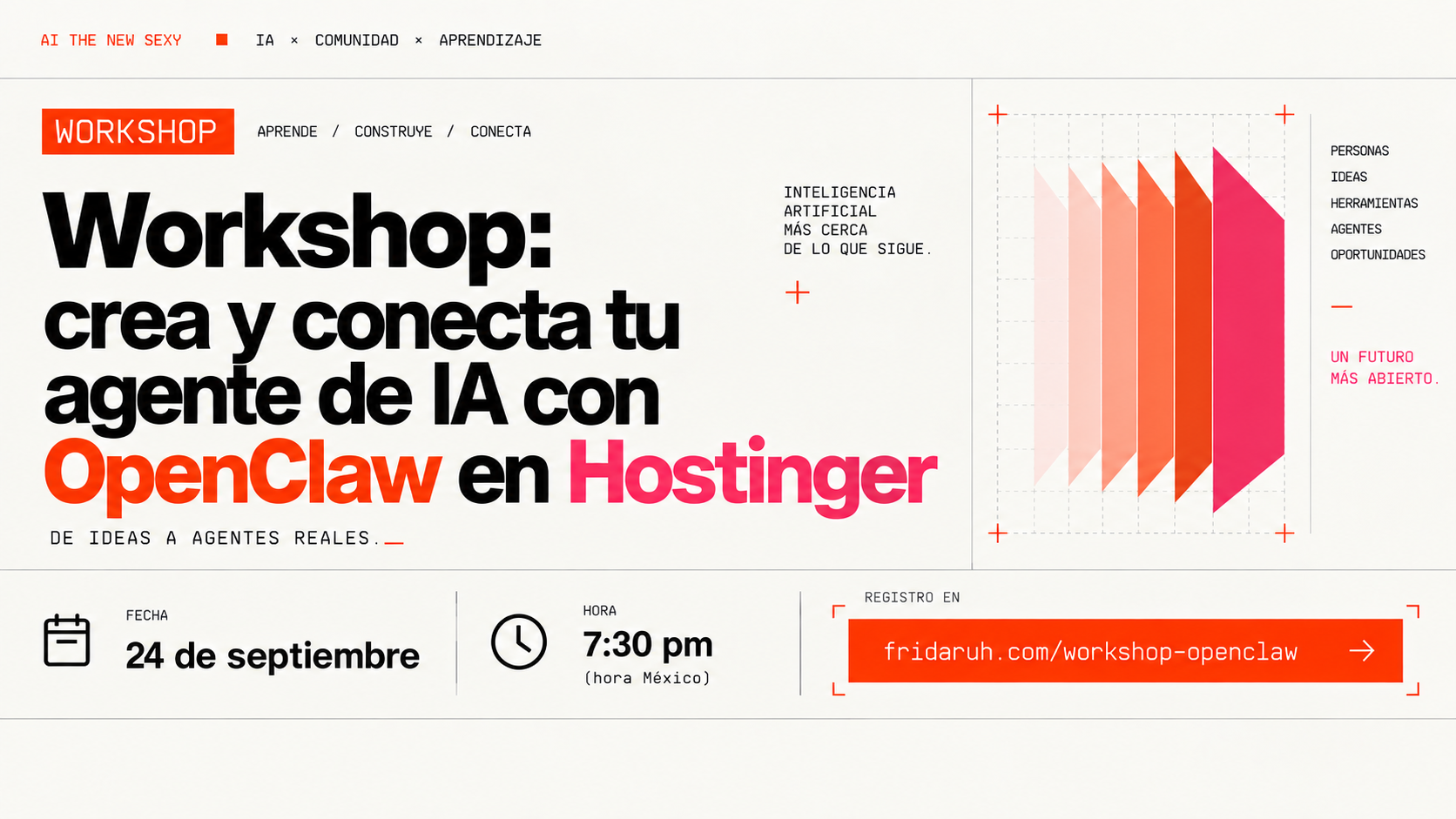 Workshop OpenClaw: crea y conecta tu agente de IA con Claude Code en Hostinger